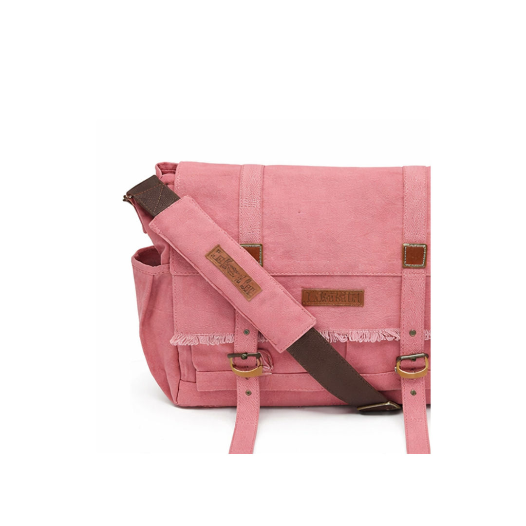Pink Unisex Laptop Messenger Bag for Everyday Use 193
